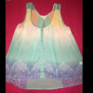 Loose flowing tank top